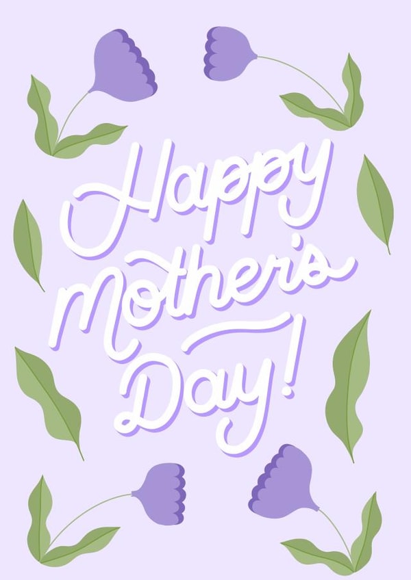 flower pretty Mothers Day Card 44074 created by Ruby Doodles
