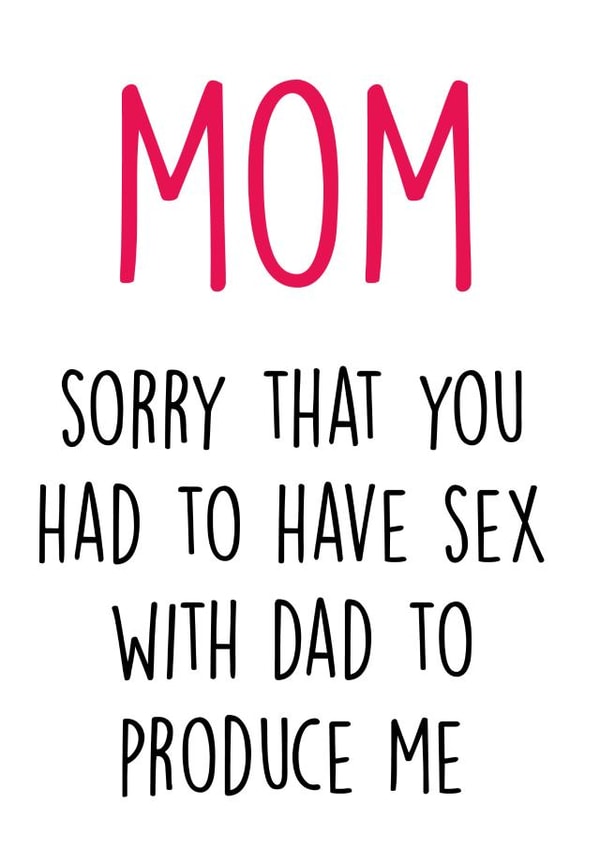 mom sorry Mothers Day Card 48077 created by Piarra Gifts Co