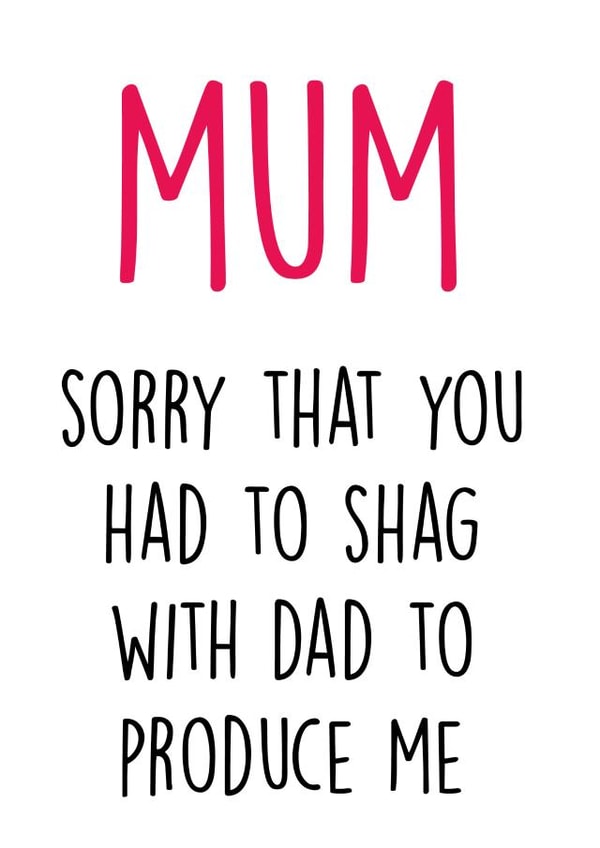 mum sorry Mothers Day Card 48078 created by Piarra Gifts Co