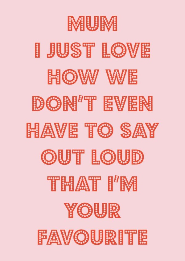 cheeky funny Mothers Day Card 16959 created by Nicola Jo