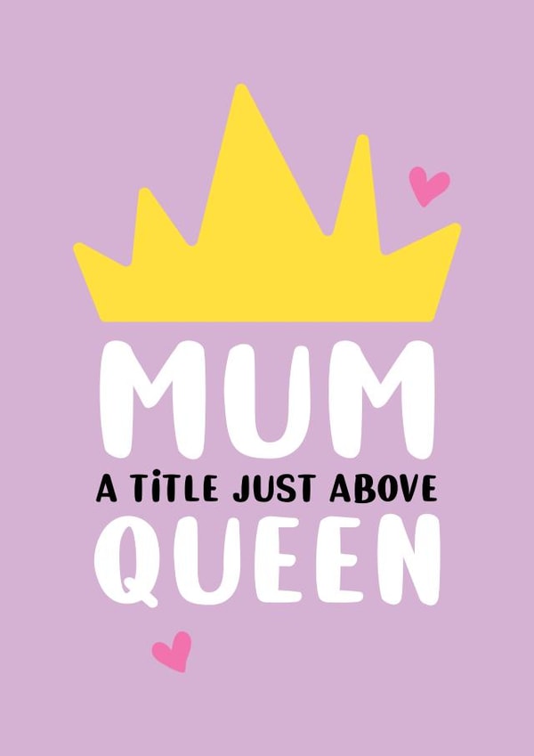 mum title Mothers Day Card 17953 created by Seabird Studio