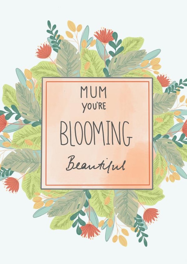 mum blooming Mothers Day Card 47996 created by Charlotte  Chapman