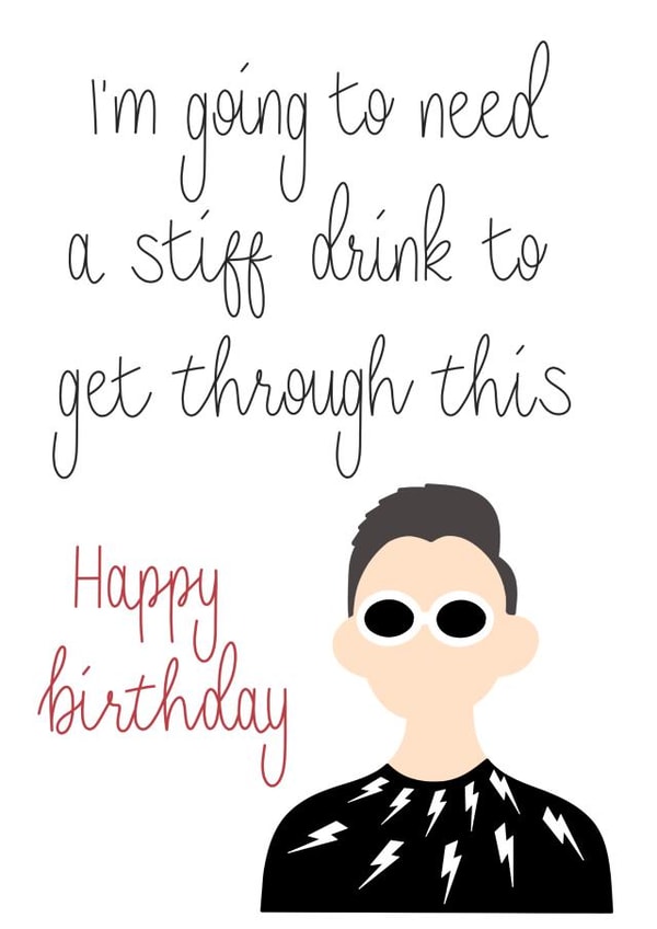 David Rose wishes you a happy birthday created by ABL Calligraphy