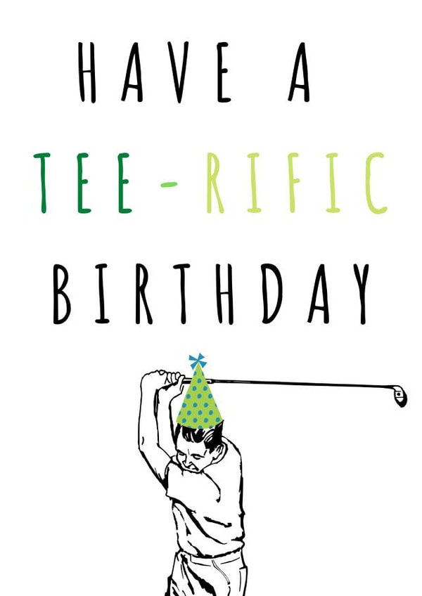 tee golf Birthday Card 19048 created by Amy (Hedgecards)