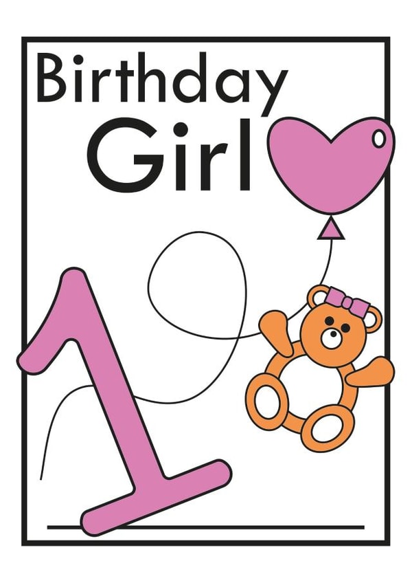 1 1st Birthday Card 21846 created by bybeka