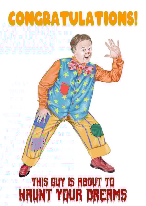 Congratulations on your new baby - Mr Tumble will haunt your dreams created by Daft Monk