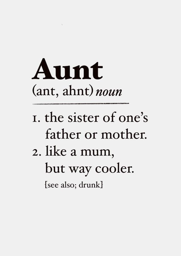 aunt like a mum Birthday Card 20732 created by The Girl Next Draw Cards