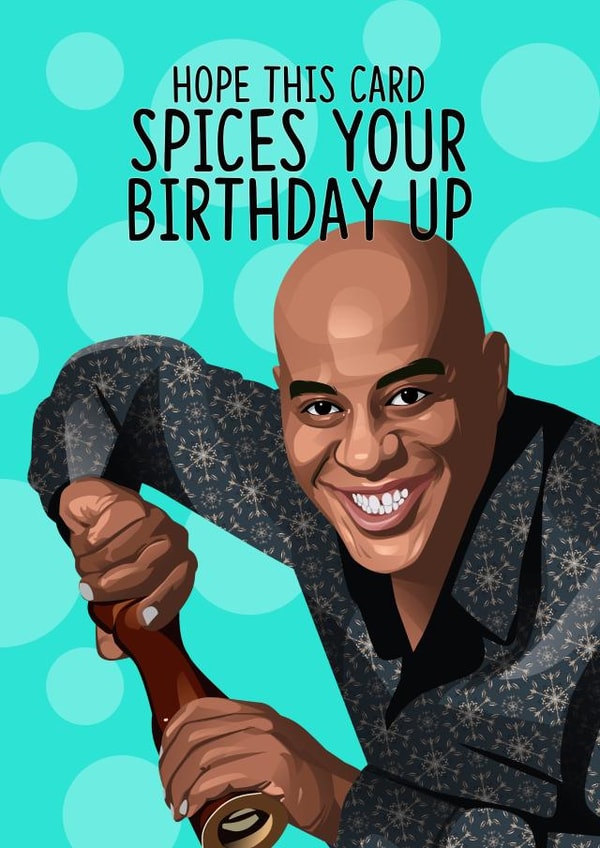 Ainsley Harriott Ainsley Birthday Card 16770 created by TeHe Gifts