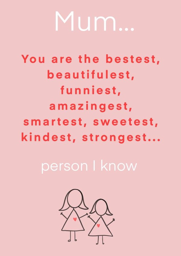 list mum Mothers Day Card 21855 created by Lydia Blakeston