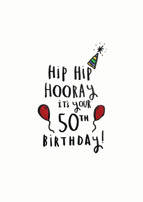 fifty fiftieth Birthday Card 14691 created by Ellie Ellie