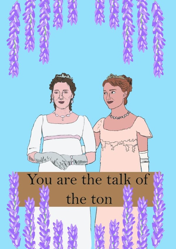 bridgerton daphne Love & Friendship Card 17164 created by Charlotte Ward