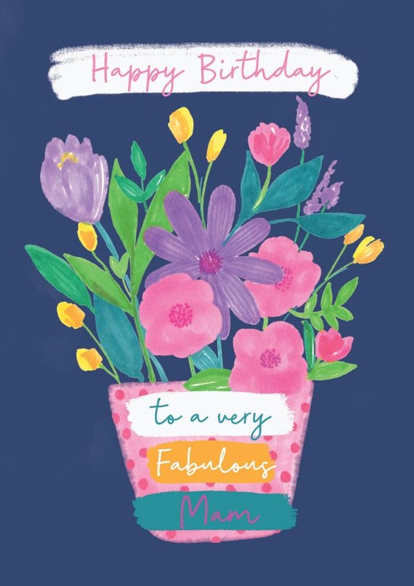 Bouquet Mam Birthday created by Pom Pom Party Cards