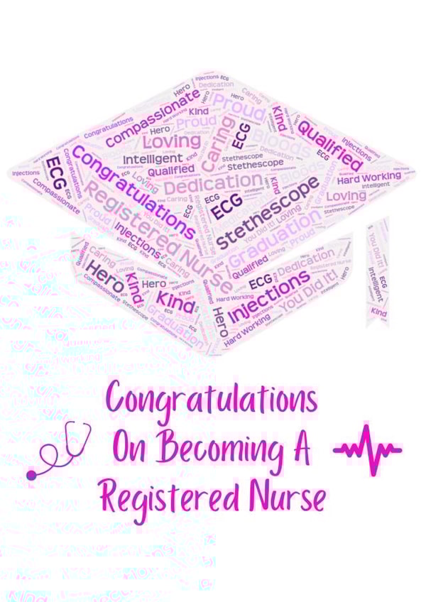 new nurse registered nurse Congratulations Card 21856 created by Emily Morgan