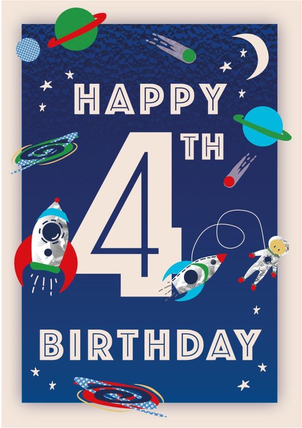 4th male Birthday Card 21151 created by LJRanson Design
