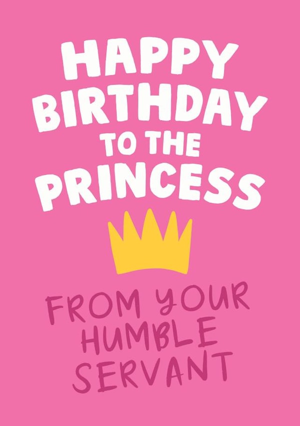princess humble Birthday Card 13334 created by Studio Doodles