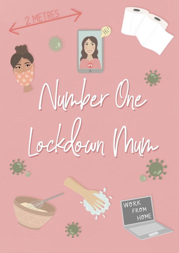 Number One Mothers Day Card 18409 created by Scribbled in Pink