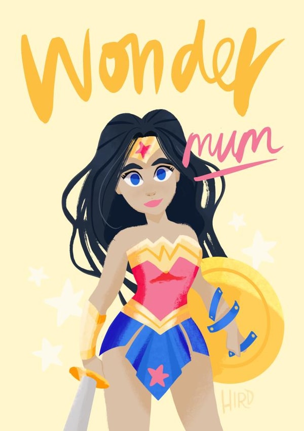 Wonder mum Mothers Day Card 5049 created by Michelle Hird