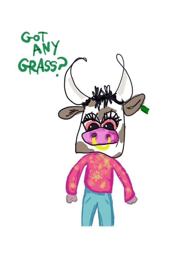 grass got any Just because Card 41115 created by mollymook