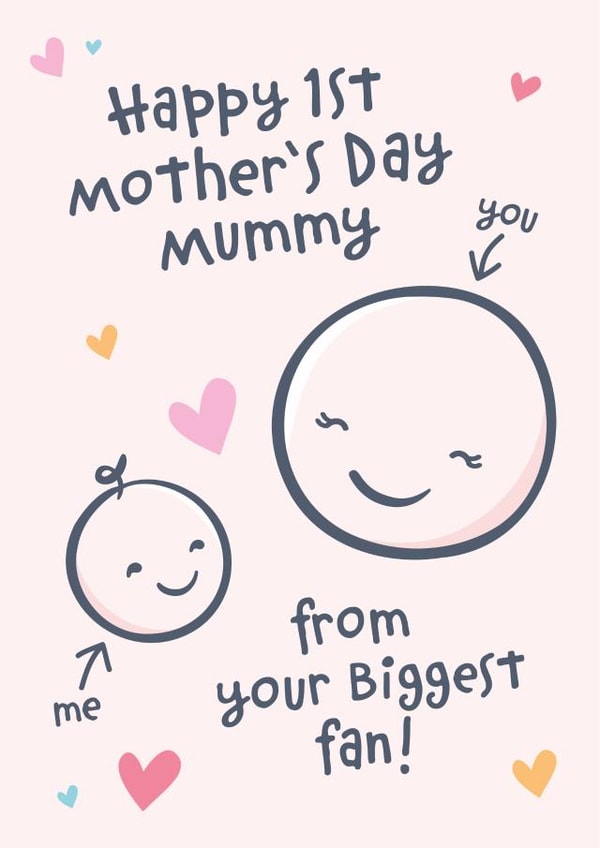 Mummy & Me 1st Mother's Day Card created by Macie Dot Doodles