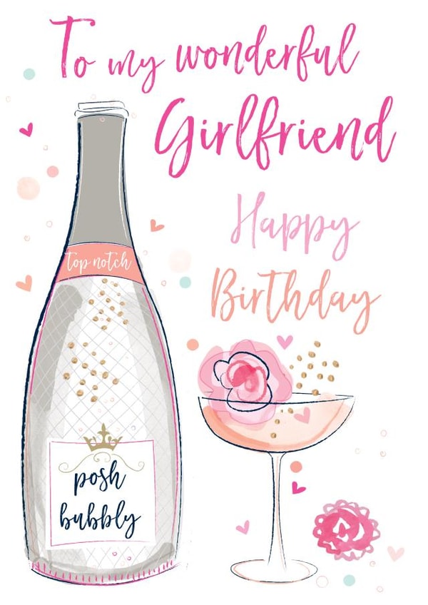 To my wonderful Girlfriend Happy Birthday created by Katie Phythian Design