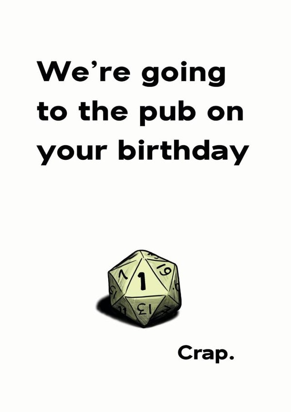 role rpg Birthday Card 41774 created by Cris Stewart