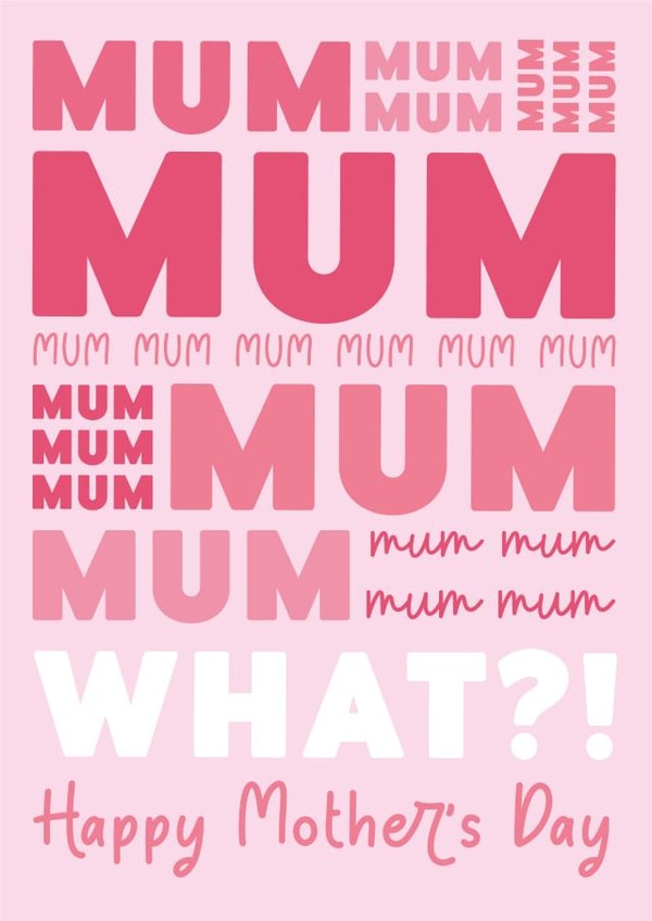 nag nagging Mothers Day Card 17507 created by Graphic Print Company