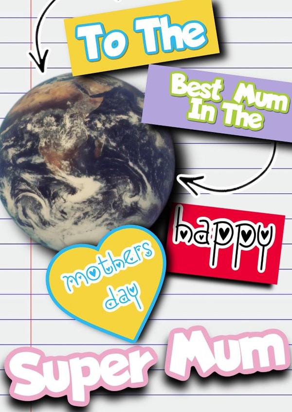 notes world Mothers Day Card 48096 created by paul hansford