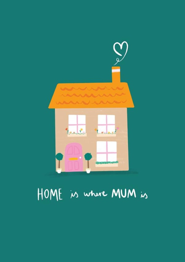 home is where mum is home Mothers Day Card 48158 created by Charley Muttitt