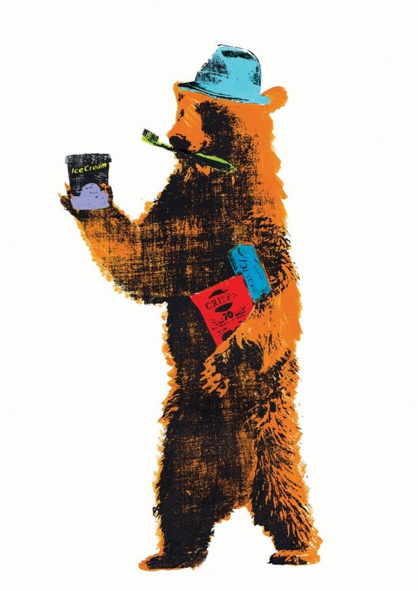 bear bear necessities Just because Card 23701 created by Katie Edwards