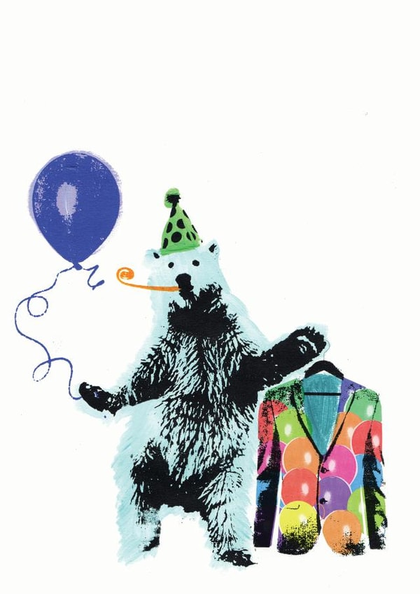 bear birthday suit Birthday Card 23702 created by Katie Edwards