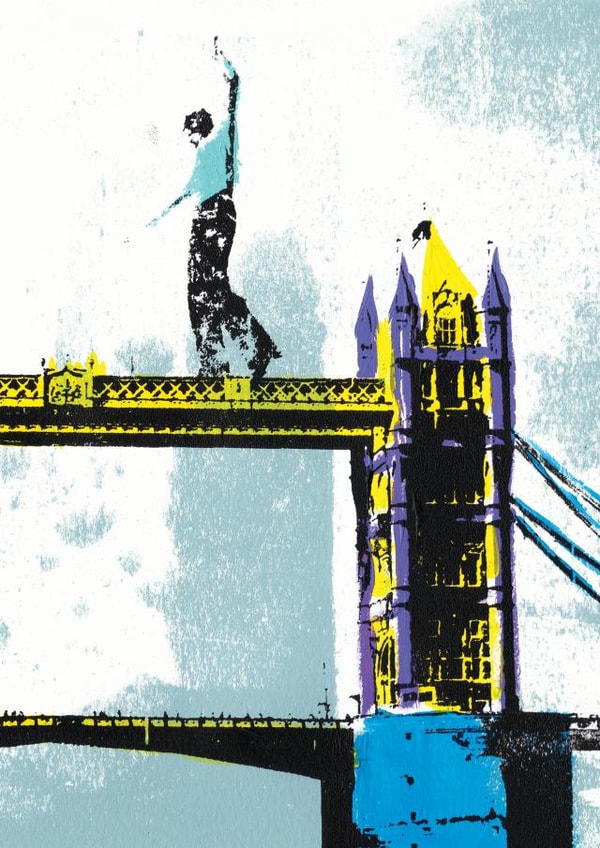 balance tightrope walker Birthday Card 23706 created by Katie Edwards