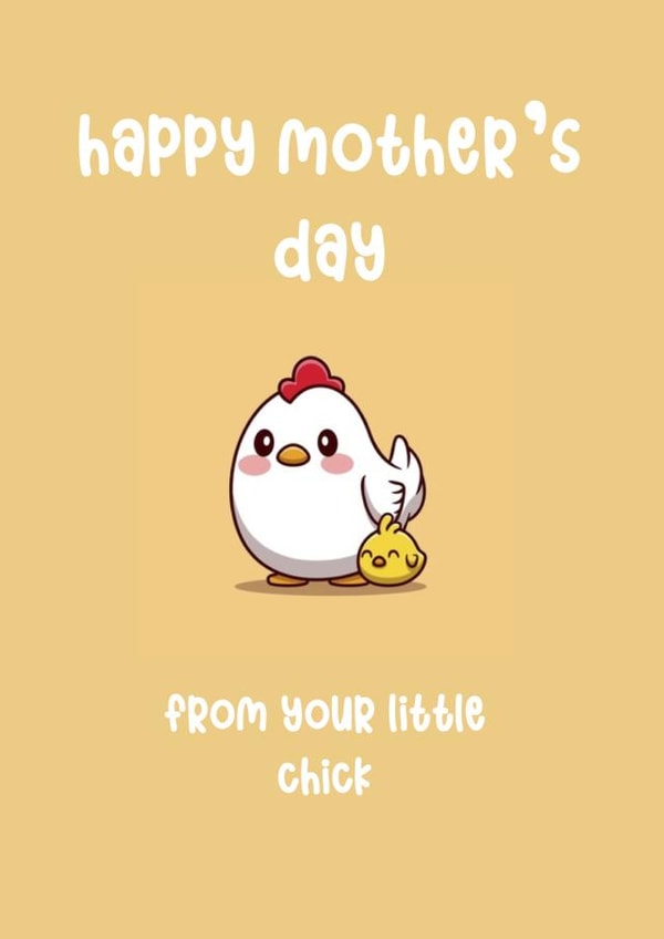 cute chicken Mothers Day Card 48147 created by SP Designs