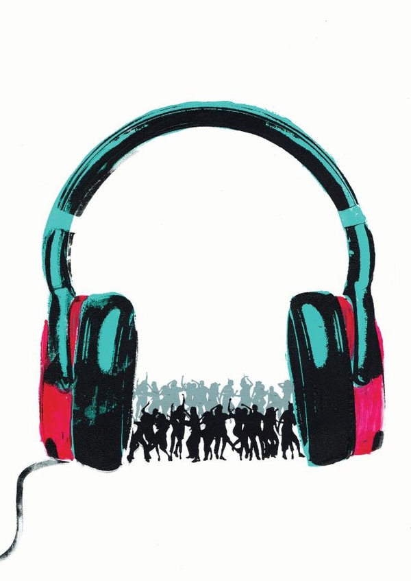 silent disco party Card 23712 created by Katie Edwards