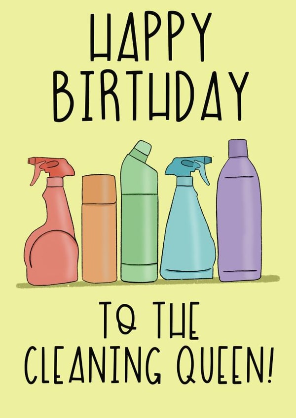Cleaning Bleach Birthday Card 13635 created by Laura Did That