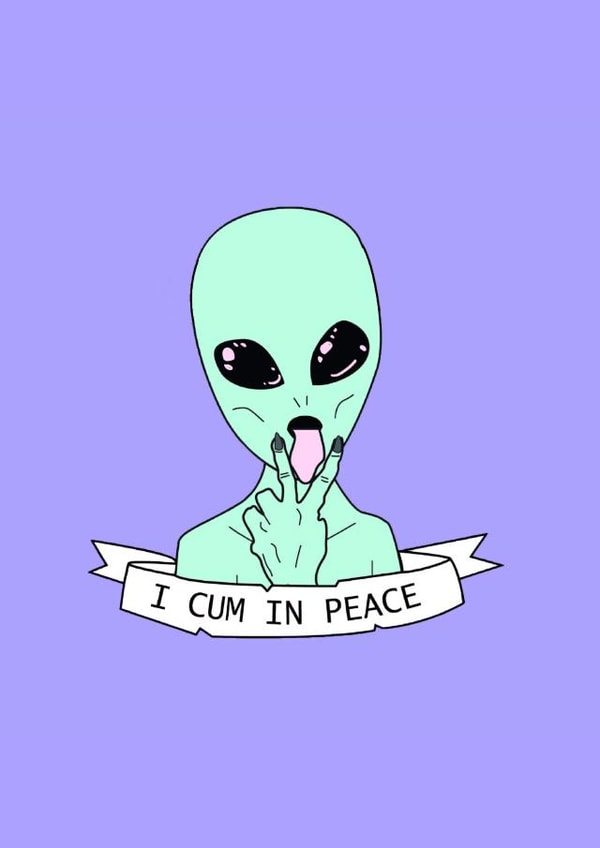 alien cum Valentines Day Card 36878 created by Phaedra Peer