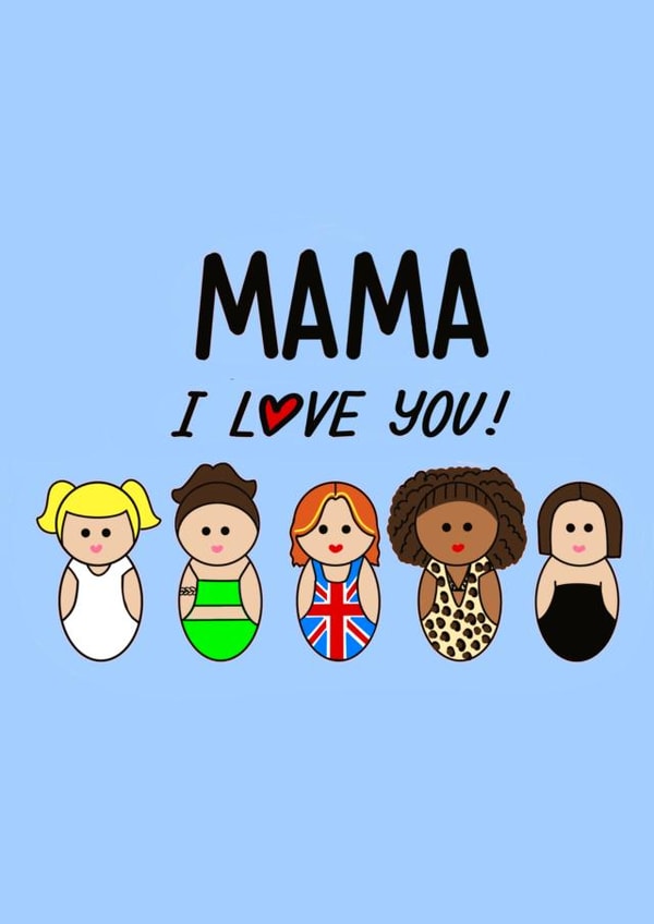 mama i love you Mothers Day Card 17209 created by Naughty Pickle