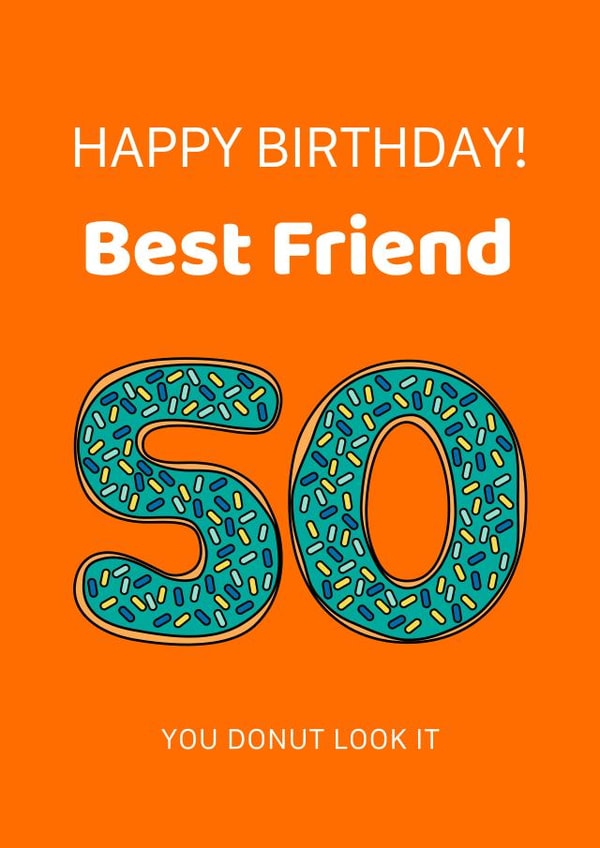 best friend Birthday Card 19517 created by Karen Illustrates