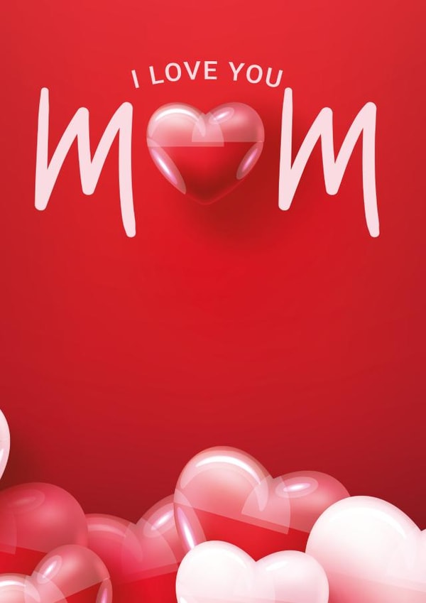 i love you love Mothers Day Card 48167 created by Rachel kell