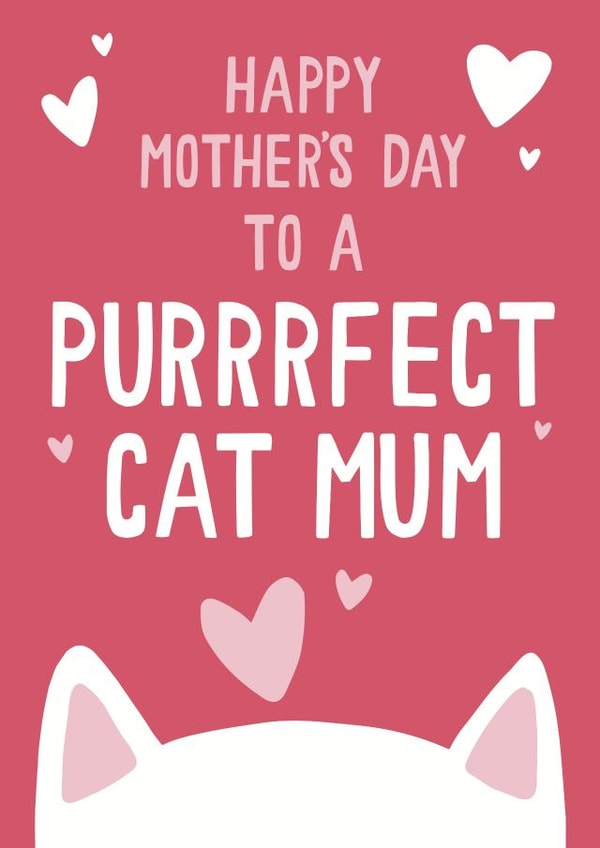 Purrrfect Cat Mum Mother's Day Card created by Jessica Harvey