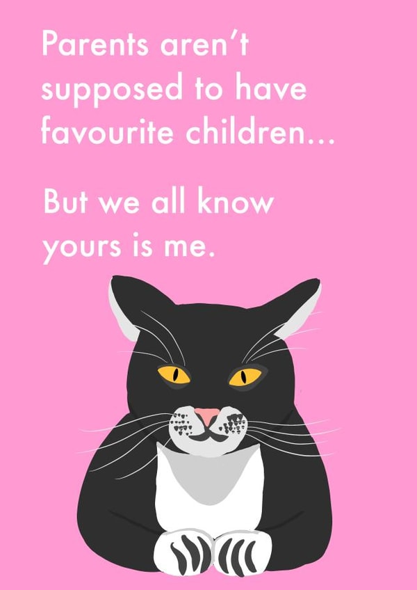 cat cat mum Mothers Day Card 18955 created by CressidaMakesCards