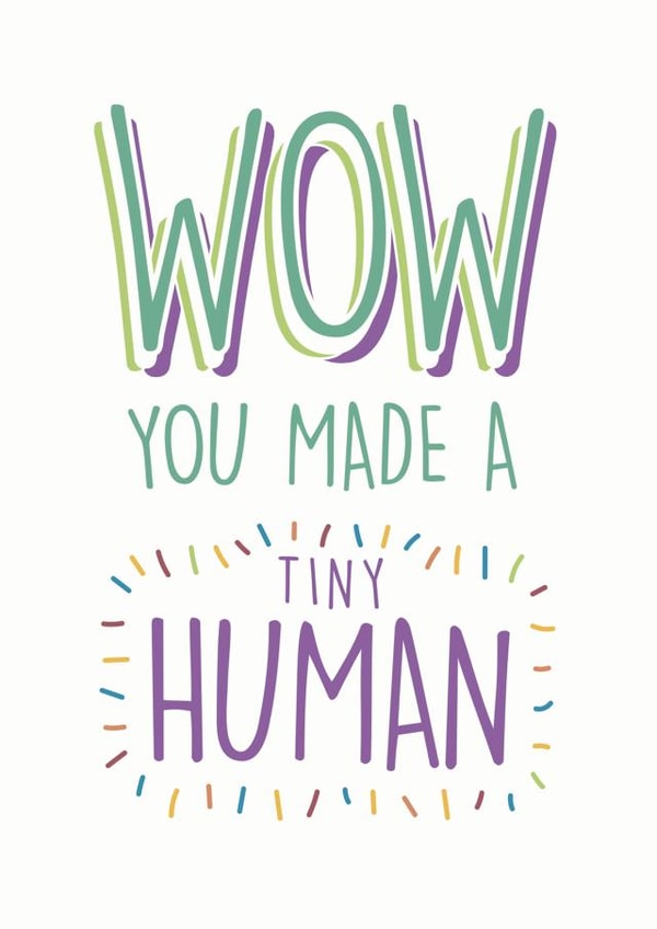 wow shocked New Baby Card 21883 created by bump birth & baby 2020