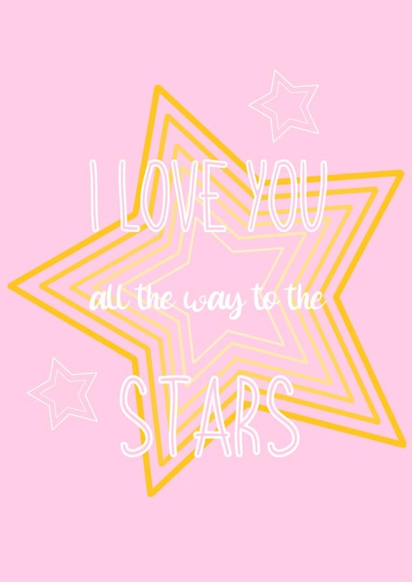 i love you stars Birthday Card 48175 created by Genna Beesley