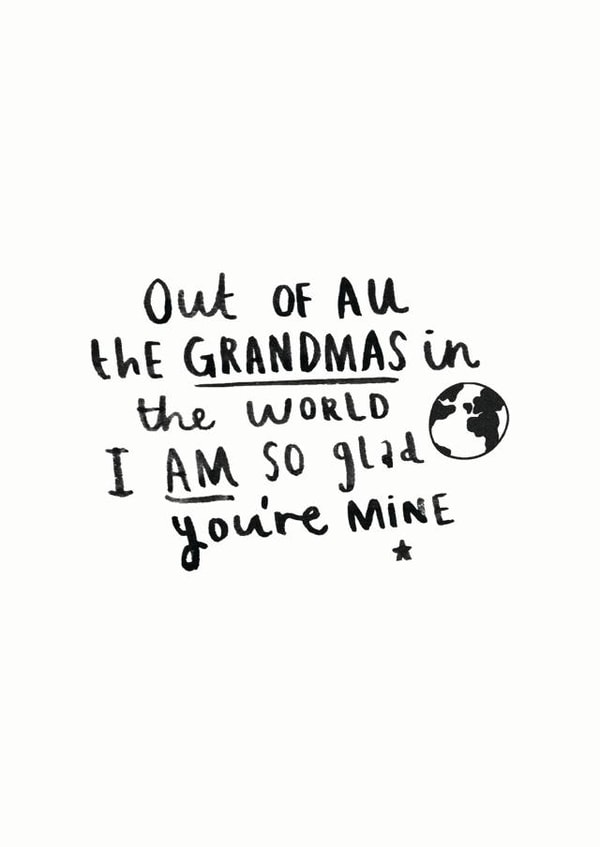 grandma grandmother Just because Card 14697 created by Ellie Ellie