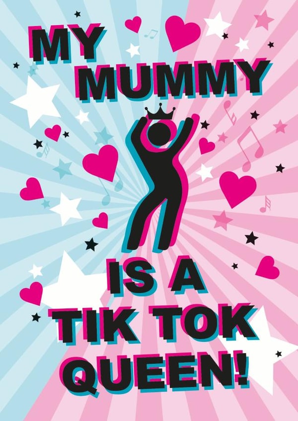 tiktok tiktok queen Mothers Day Card 32855 created by Rulu