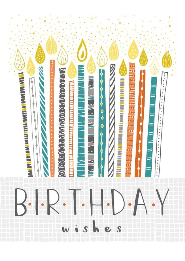 wishes candles Birthday Card 16489 created by Claire Wilson