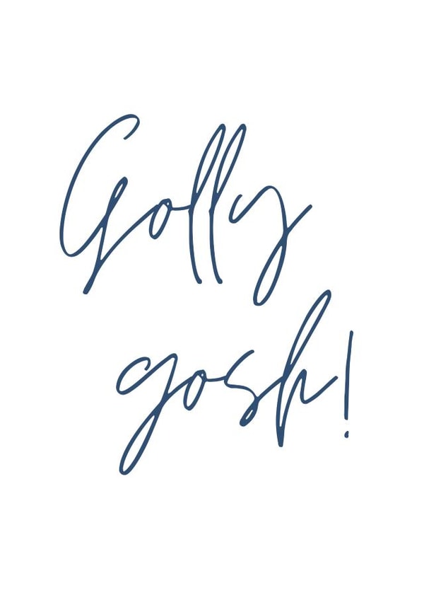 golly gosh Congratulations Card 43493 created by Navy Frame