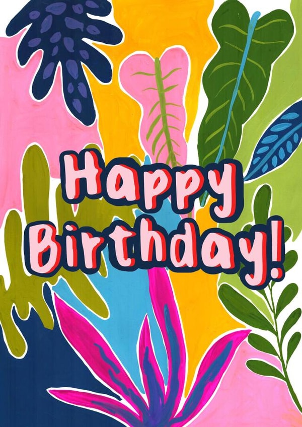 colourful bright Birthday Card 48201 created by Louise  Powers