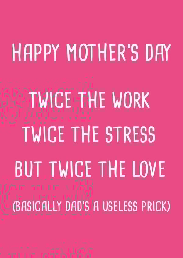 rude cheeky Mothers Day Card 31630 created by Pack a Punch Designs