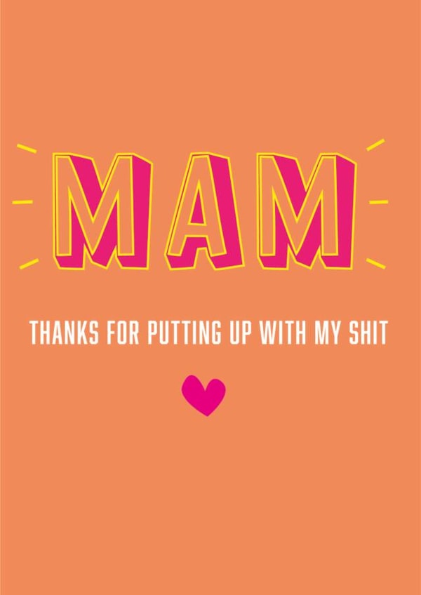 mam shit Mothers Day Card 21737 created by Chilli Squiggle
