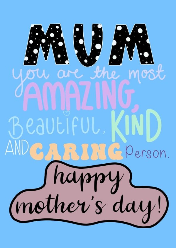 mum for mum Mothers Day Card 43625 created by Dylego